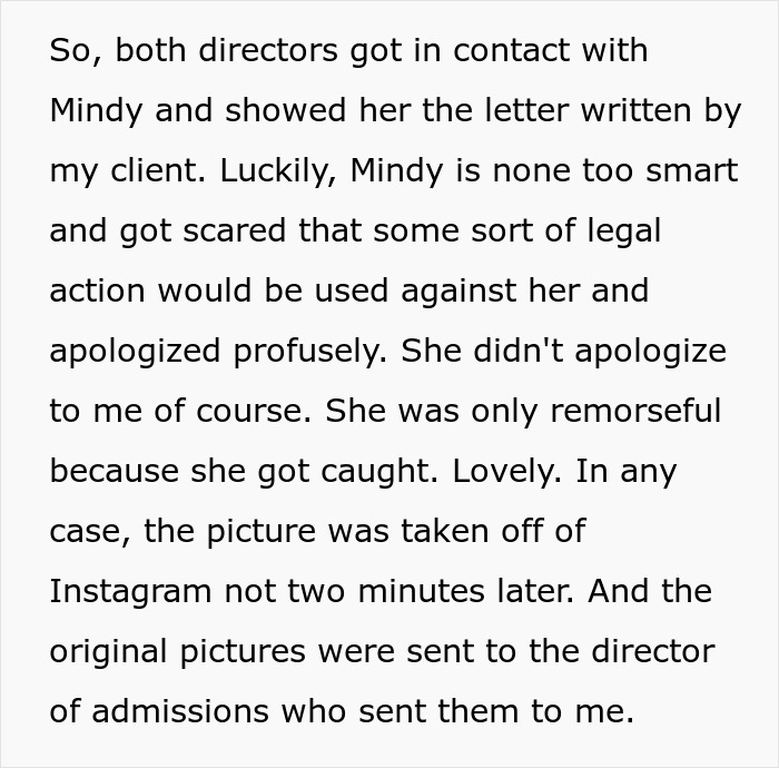 Woman trusts older friend, gets used. Directors got in contact with Mindy and gave advice that solved everything.