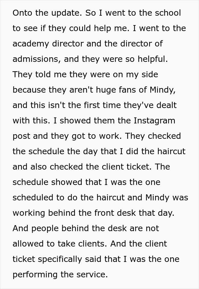 Screenshot of a Reddit post detailing the process of seeking help from a school to solve a problem.
