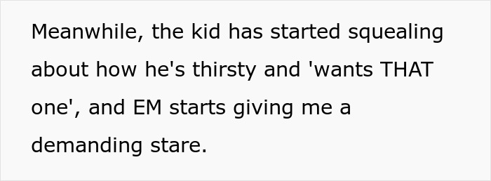 Karen accuses stranger of harming her kid with alcohol-spiked cola, as the thirsty kid wants alcohol-spiked cola.