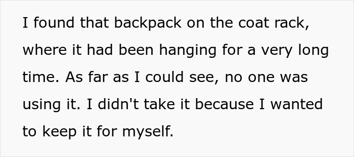 Cleaner Helps Herself To Teacher&rsquo;s Lost Backpack, Gets Mad When The Owner Helps Herself To It Too