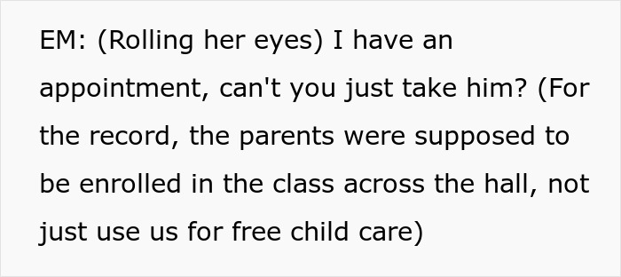 Screenshot of an entitled mom rolling her eyes, asking if someone can just take her kid for free daycare. Screenshot of an entitled mom rolling her eyes, asking if someone can just take her kid for free daycare.