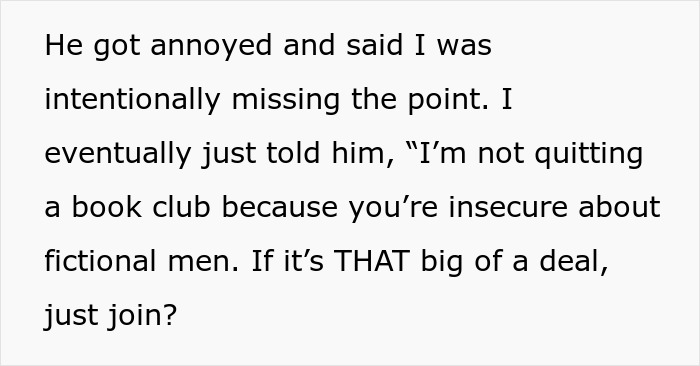 Husband Is Very Uncomfortable With The Books His Wife Reads During Book Club, Blames It All On One Person