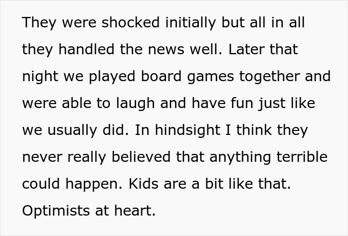 Family coping with a brain tumor diagnosis, playing board games and laughing, showing their optimism.