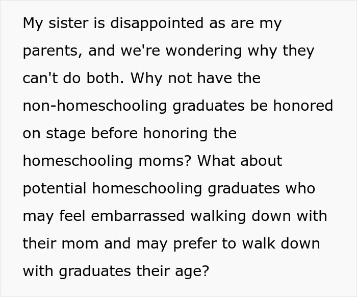 Church Enforces Homeschooling Ideology, 18YO Upset That They Cancel Their Own Graduation Tradition Church Enforces Homeschooling Ideology, 18YO Upset That They Cancel Their Own Graduation Tradition