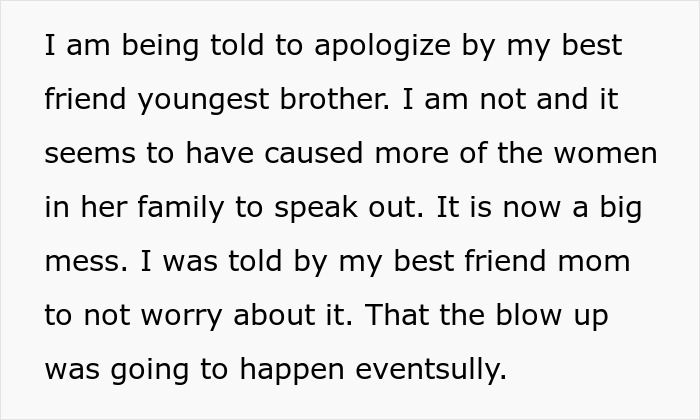 Bride belittles women, causes family drama, friends mom says the bridesmaid issue was bound to happen. Bride belittles women, causes family drama, friends mom says the bridesmaid issue was bound to happen.