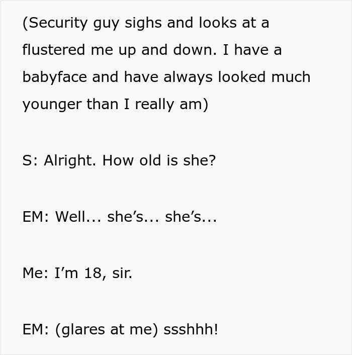 Airport security questions the age of a daughter as toxic parents try to stop her from leaving the country, claiming she is not 18. Airport security questions the age of a daughter as toxic parents try to stop her from leaving the country, claiming she is not 18.