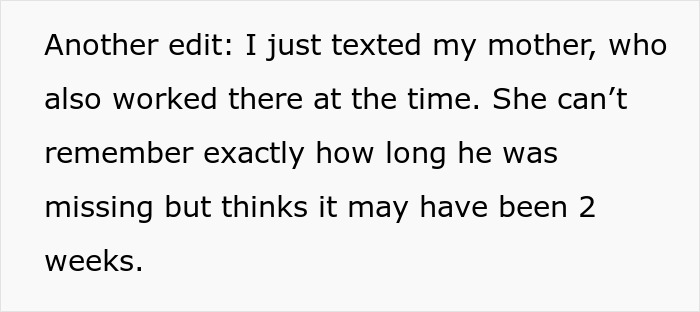 Wedding planner's mother also thinks the groom was missing for 2 weeks before the wedding. Wedding planner's mother also thinks the groom was missing for 2 weeks before the wedding.