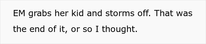 Text describing the entitled mom grabbing her child and leaving the community class after being refused free daycare. Text describing the entitled mom grabbing her child and leaving the community class after being refused free daycare.