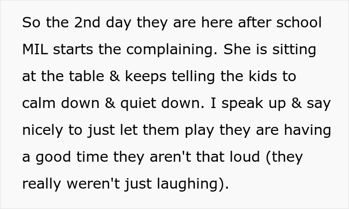 Man with shiny spine asserts boundaries when his mom complains about the kids playing loudly. Man with shiny spine asserts boundaries when his mom complains about the kids playing loudly.