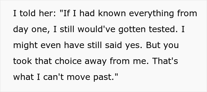 Text from a conversation about transparency and choice, influencing the decision to donate a kidney. Text from a conversation about transparency and choice, influencing the decision to donate a kidney.