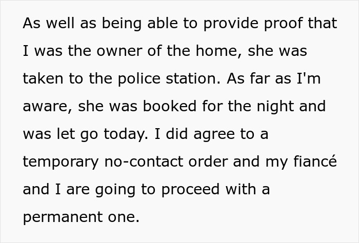 Text explaining a temporary no-contact order issued after a woman's scary fixation on a groom took an unsettling turn.