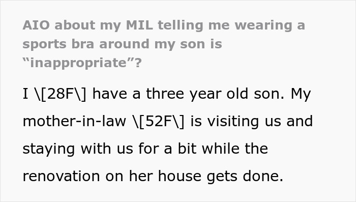MIL Can&rsquo;t Believe What Her Son&rsquo;s Wife Is Wearing At Home, Especially Around Their 3YO Son