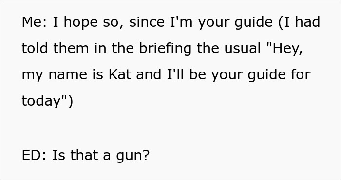 A screenshot of a text detailing a Saudi dad refusing an Arctic tour led by a woman. A screenshot of a text detailing a Saudi dad refusing an Arctic tour led by a woman.