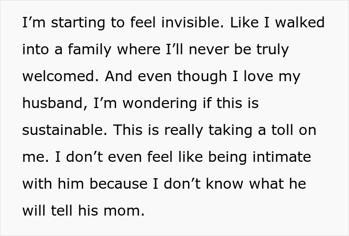 Text snippet: feeling invisible, not welcomed, marriage not sustainable, intimacy issues, third wheel problem. Text snippet: feeling invisible, not welcomed, marriage not sustainable, intimacy issues, third wheel problem.