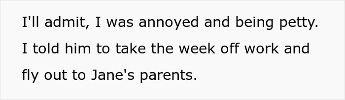Text snippet about annoyance and pettiness when dad's fam needs help with housing.