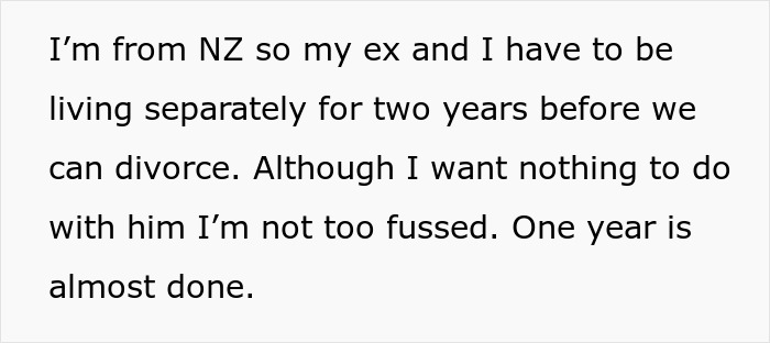A woman from NZ discusses waiting two years for divorce after seeing her husband and sister completely naked.
