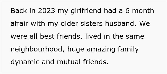 Guy's Life Gets Nightmarish After GF Of 10 Years Cheats On Him With His BIL While Sis Was Pregnant Guy's Life Gets Nightmarish After GF Of 10 Years Cheats On Him With His BIL While Sis Was Pregnant