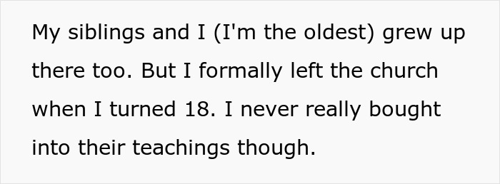 Text describing leaving a church, reflecting on how parents ruined a childhood by making their kids raise their kids. Text describing leaving a church, reflecting on how parents ruined a childhood by making their kids raise their kids.