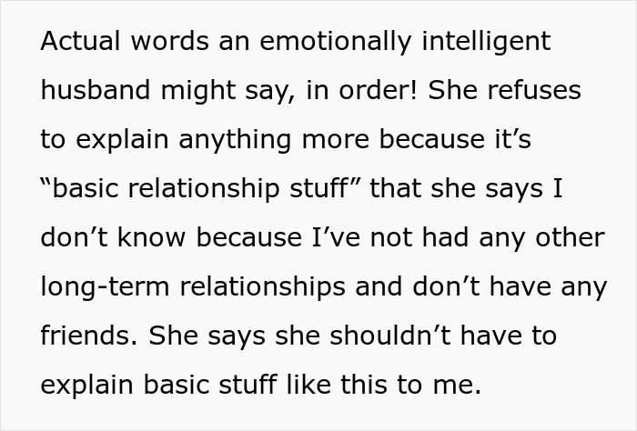 Guy Doesn't Know What It Means To "Open Up Emotionally," Wife Of 10 Years On Brink Of Divorce Guy Doesn't Know What It Means To "Open Up Emotionally," Wife Of 10 Years On Brink Of Divorce