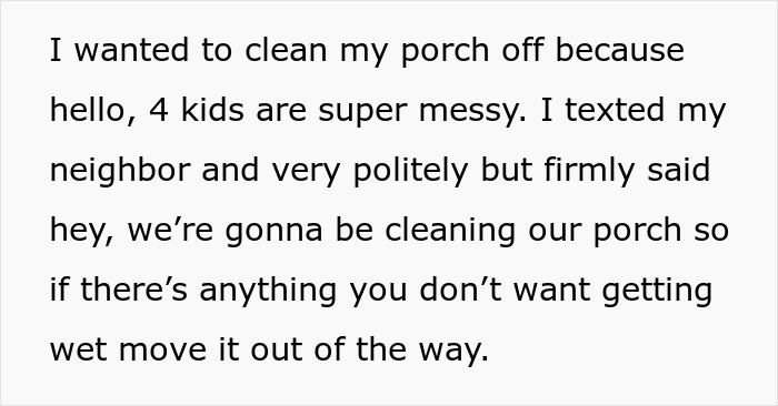 Neighbors Throw A Fit About Woman Cleaning Porch, She Maliciously Complies With HOA’s Response Neighbors Throw A Fit About Woman Cleaning Porch, She Maliciously Complies With HOA’s Response