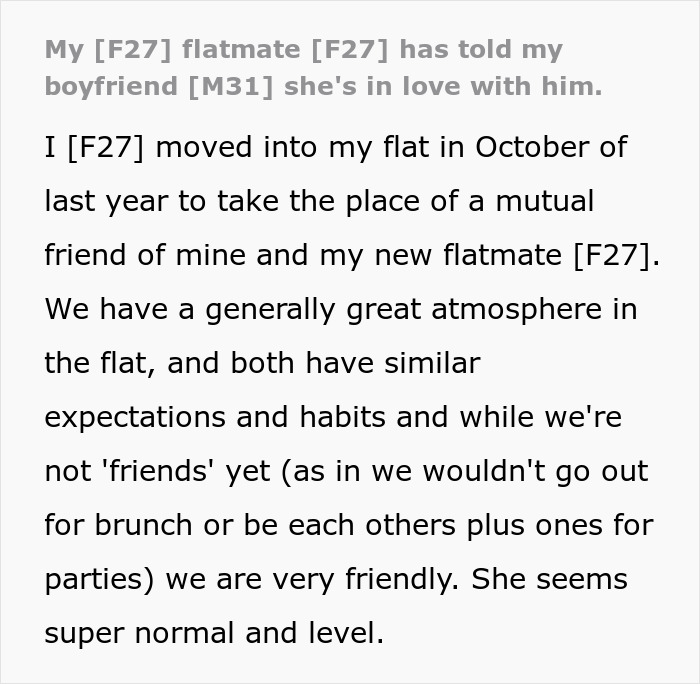 Woman Lives With Roommate In Harmony Until Her BF Moves In And Makes The Roommate Go Crazy Woman Lives With Roommate In Harmony Until Her BF Moves In And Makes The Roommate Go Crazy