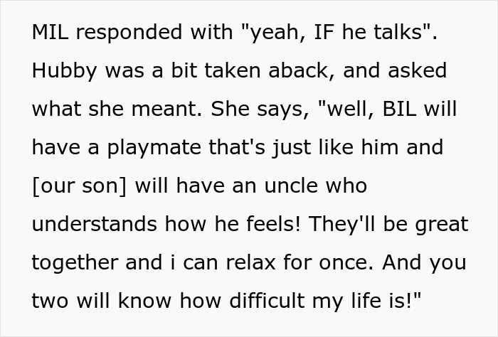 Evil Grandma Hopes Couple Has Severely Autistic Child Just Like Hers, Wants Them In Same Boat
