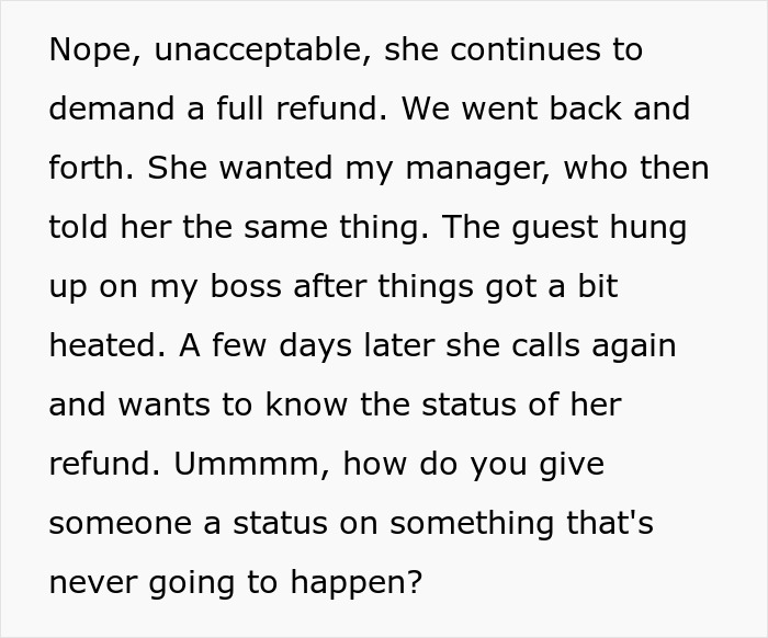Wannabe Scam Artist Thinks She Can Complain Her Way Out Of A $6500 Vacation, Gets Reality Check