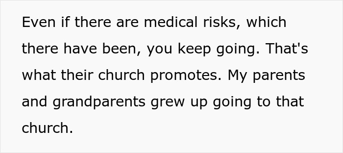 Text about religious parents and medical risks, underscoring how parents ruin childhood by making kids raise kids. Text about religious parents and medical risks, underscoring how parents ruin childhood by making kids raise kids.