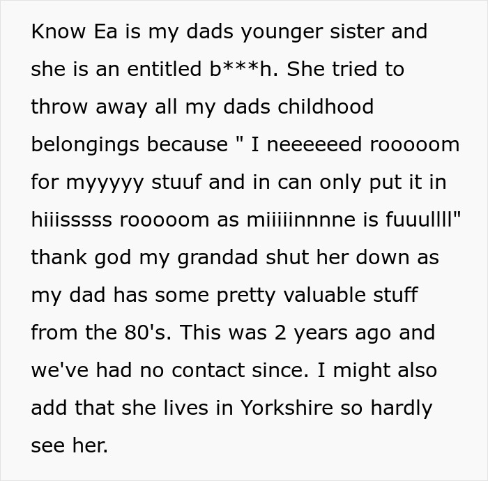 Greedy Aunt Pressures Teen To Give Up His Unclaimed Inheritance, Dad Quickly Puts Her In Her Place