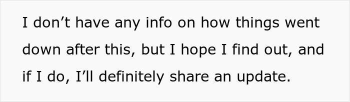 Text snippet: A text update about the aftermath of revealing a serial cheater's secret kid to his new girlfriend. Text snippet: A text update about the aftermath of revealing a serial cheater's secret kid to his new girlfriend.