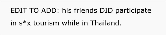 Guy Wants Marriage At Home And Single-Guy Trips To Thailand With Pals, Wife Says He Can’t Have Both Guy Wants Marriage At Home And Single-Guy Trips To Thailand With Pals, Wife Says He Can’t Have Both