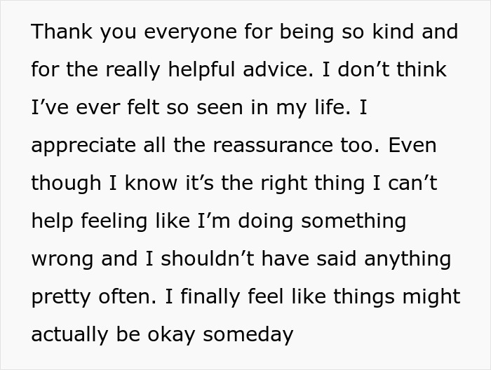 Teen escapes controlling mom, thanks others for helpful advice, feeling seen and hoping for a better future. Teen escapes controlling mom, thanks others for helpful advice, feeling seen and hoping for a better future.