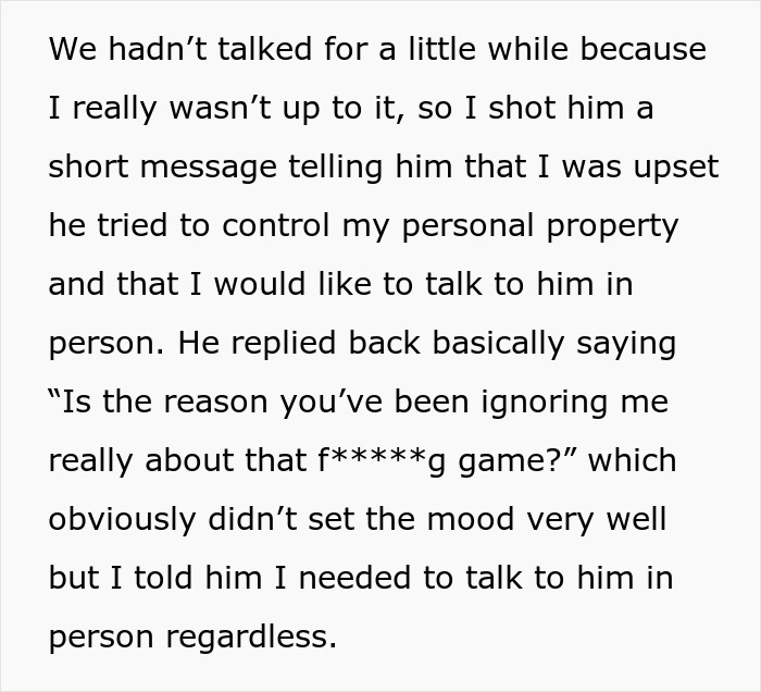 A woman texts her boyfriend, trying to explain why his deleting her phone app hurt so much, but he doubles down. A woman texts her boyfriend, trying to explain why his deleting her phone app hurt so much, but he doubles down.