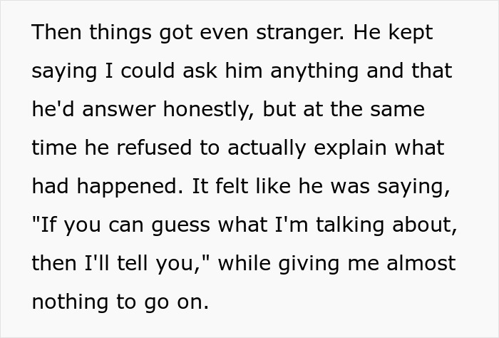 Man Spirals After Friend Retells Their Shared History, GF Suspects She Only Heard Half The Story Man Spirals After Friend Retells Their Shared History, GF Suspects She Only Heard Half The Story