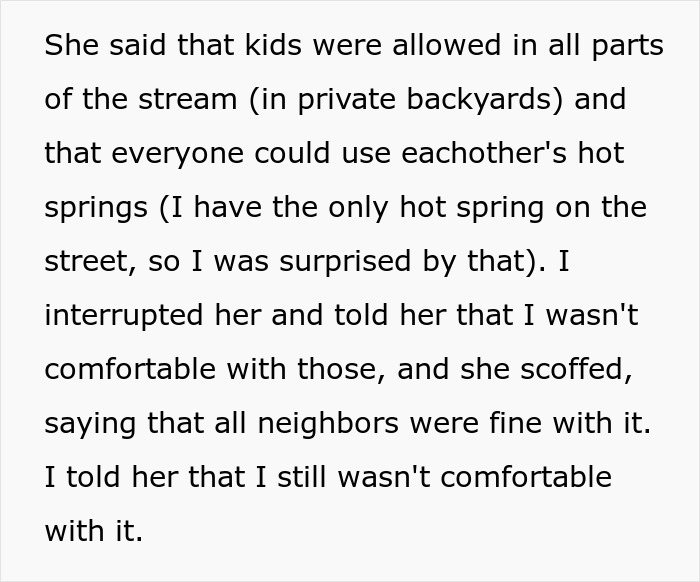 Neighbor From Hell Dumps Vinegar In Shared Stream, Mad As Homeowner Doesn&rsquo;t Allow Her In Hot Spring