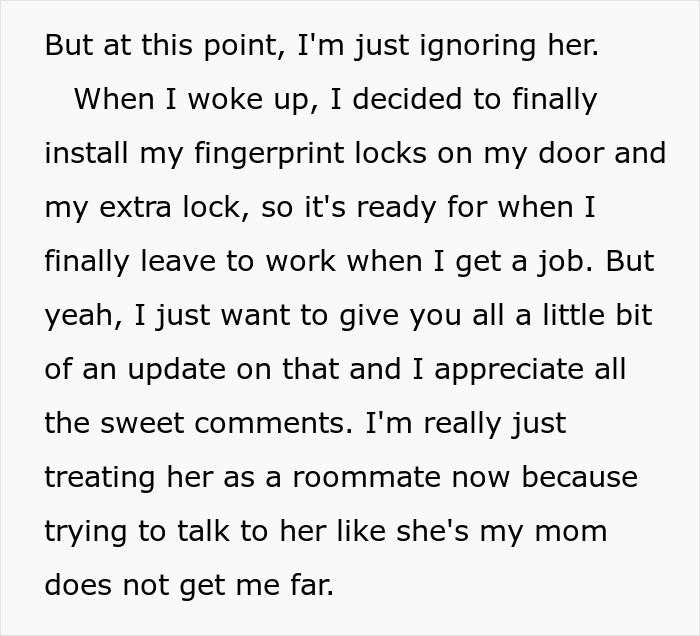 Text update on a daughter ignoring her Narcissist Mom and preparing to move out after the attack. Text update on a daughter ignoring her Narcissist Mom and preparing to move out after the attack.