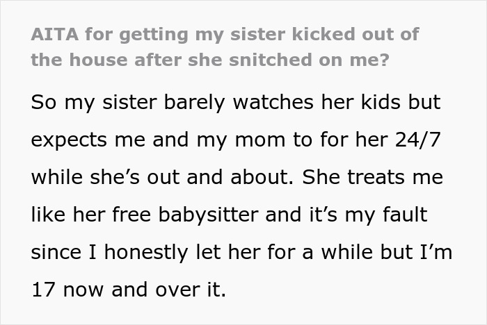Screenshot detailing the teen and sister's 3rd pregnancy plan, where the sister acts as a free sitter for her kids. Screenshot detailing the teen and sister's 3rd pregnancy plan, where the sister acts as a free sitter for her kids.