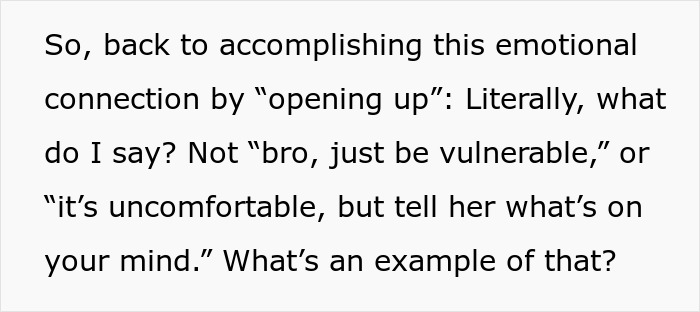 Guy Doesn't Know What It Means To "Open Up Emotionally," Wife Of 10 Years On Brink Of Divorce Guy Doesn't Know What It Means To "Open Up Emotionally," Wife Of 10 Years On Brink Of Divorce
