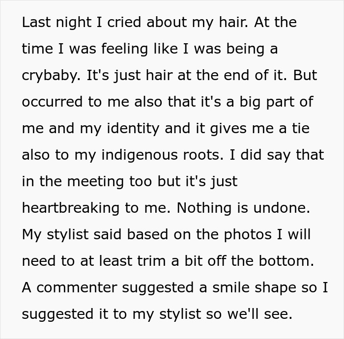 Woman's Creepy Coworker Cut Off Her Hair After Months Of Weird Comment, Blames It On "Intrusive Thought" Woman's Creepy Coworker Cut Off Her Hair After Months Of Weird Comment, Blames It On "Intrusive Thought"
