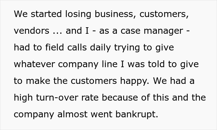 Company Punishes Top Employee For Doing Three People's Job, He Walks Away Leaving Chaos Behind Company Punishes Top Employee For Doing Three People's Job, He Walks Away Leaving Chaos Behind