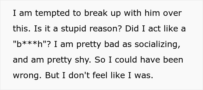 A woman contemplates breaking up with her childish BF, questioning if her feelings are valid. A woman contemplates breaking up with her childish BF, questioning if her feelings are valid.