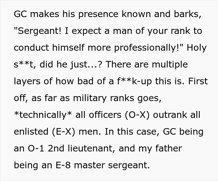 MIL Tries To Pull Rank On Bride's Dad Using Her Lieutenant Son, Gets Shut Down By His Captain Son