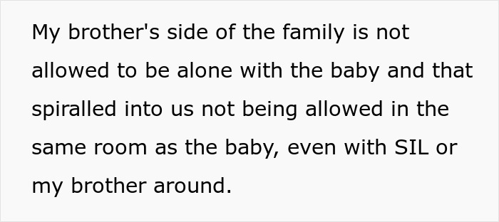 Text explaining how a delulu mom restricts contact with dad's family from the kid.