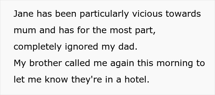 Text snippet about Delulu Mom, dad's fam ignored, and needing help with housing.