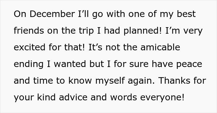 A woman finds peace and time for herself after her marriage, looking forward to a trip with her best friend. A woman finds peace and time for herself after her marriage, looking forward to a trip with her best friend.