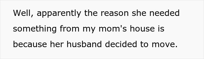A text revealing the bride's husband decided to move, impacting the sibling and the service dog wedding decision.