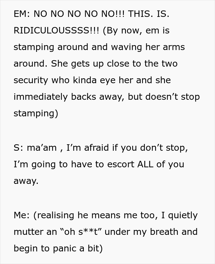 Text exchange with a supervisor warning the toxic parents to stop arguing with airport security. Text exchange with a supervisor warning the toxic parents to stop arguing with airport security.