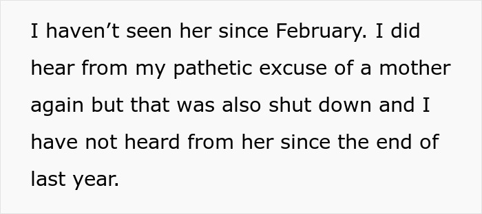 A woman recounts not seeing her mother since February after seeing her husband and sister completely naked.