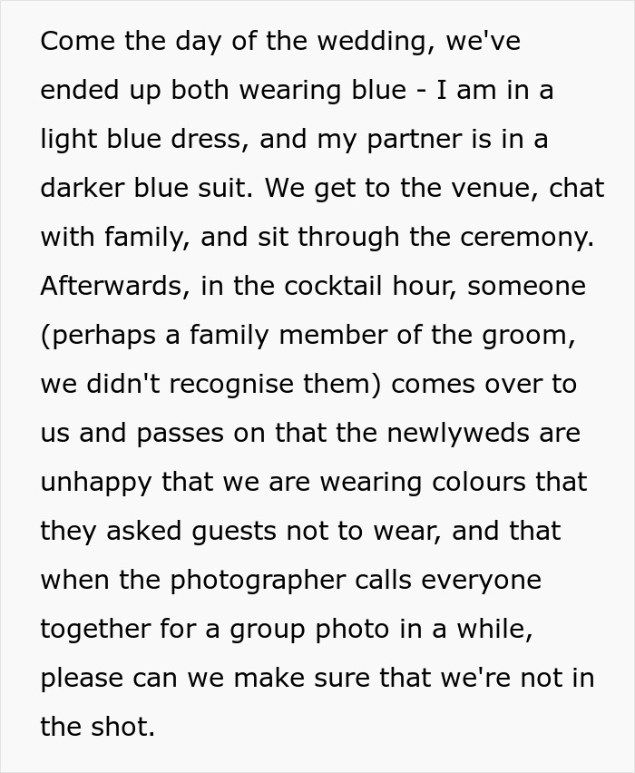 Bride Updates Website A Day Before The Wedding, Gets Upset People Ignored The New Rule Bride Updates Website A Day Before The Wedding, Gets Upset People Ignored The New Rule