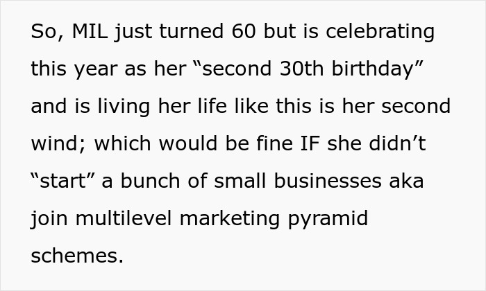 Screenshot of text explaining MIL's involvement in pyramid schemes and essential oils. Screenshot of text explaining MIL's involvement in pyramid schemes and essential oils.